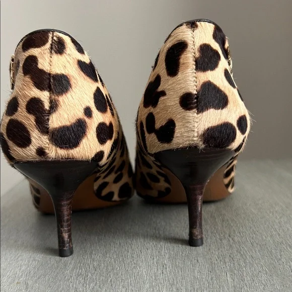 Tory Burch Leopard Print Kitten Heels | Size 6 | Designer Pumps - Picture 6 of 9
